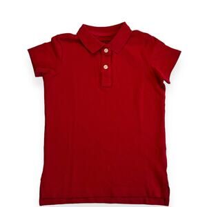 Lands' End Red Polo Shirt Short Sleeve Casual